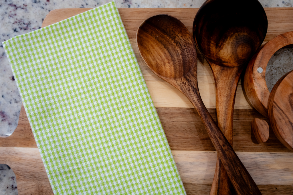 Mint Green Gingham Tea Towel