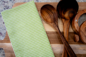 Mint Green Gingham Tea Towel