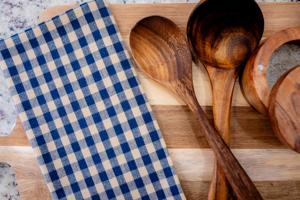 Royal Blue Checkered Tea Towel