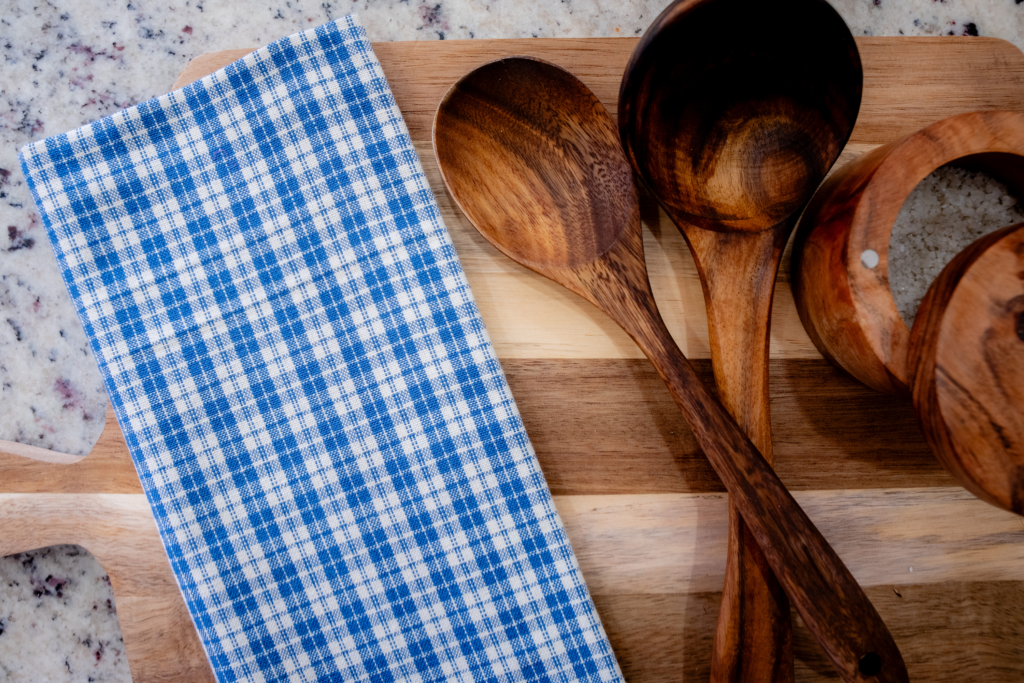 Royal Blue Checkered Tea Towel