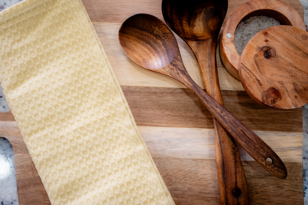 Yellow Waffle Tea Towel