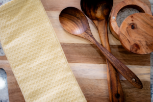 Yellow Waffle Tea Towel